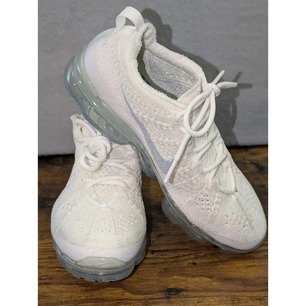 Nike Shoes Women's 6.5 Air Vapormax 2023 FK Flyknit White Platinum (DV6840 100)